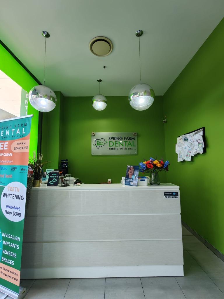 Spring Farm Dental Clinic Reception welcoming Campbelltown patients